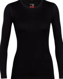 Icebreaker W's Tech LS Crewe 260 Black| Kerrastopaidat