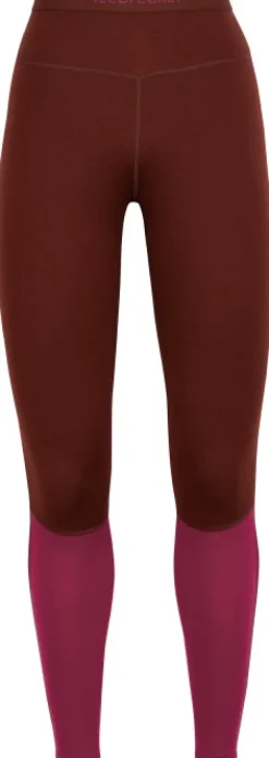 Icebreaker ZoneKnit 260 Leggings naisten kerrastohousut, punaruskea/punainen| Outlet - Housut Ja Shortsit