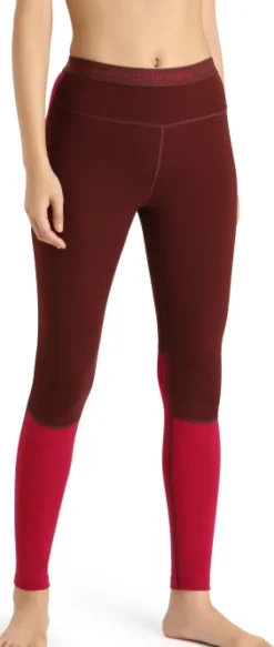 Icebreaker ZoneKnit 260 Leggings naisten kerrastohousut, punaruskea/punainen| Outlet - Housut Ja Shortsit