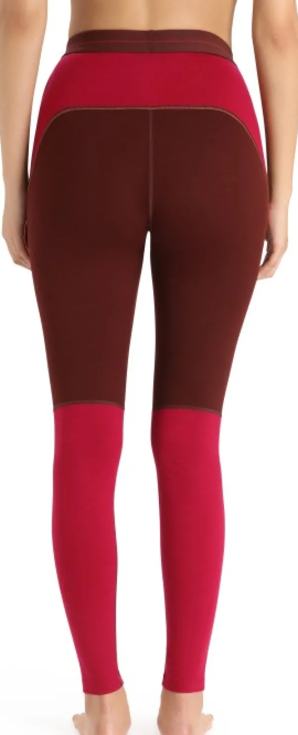 Icebreaker ZoneKnit 260 Leggings naisten kerrastohousut, punaruskea/punainen| Outlet - Housut Ja Shortsit