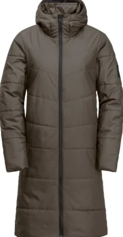 Jack Wolfskin Toppatakit^Deutzer Coat naisten talvitakki, Cold Coffee