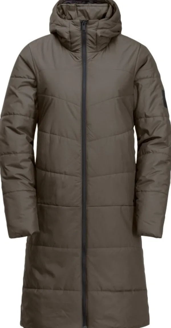 Jack Wolfskin Toppatakit^Deutzer Coat naisten talvitakki, Cold Coffee