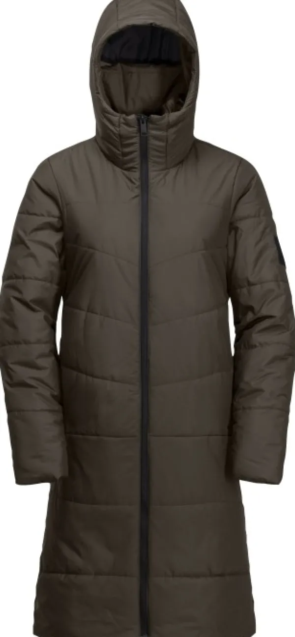 Jack Wolfskin Toppatakit^Deutzer Coat naisten talvitakki, Cold Coffee