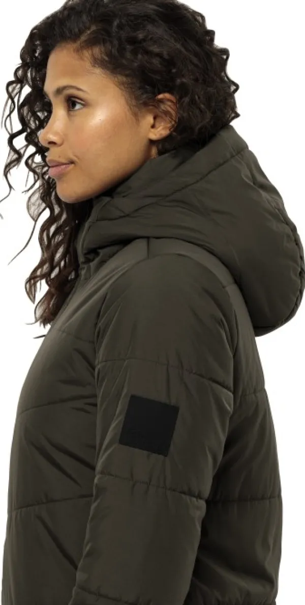 Jack Wolfskin Toppatakit^Deutzer Coat naisten talvitakki, Cold Coffee