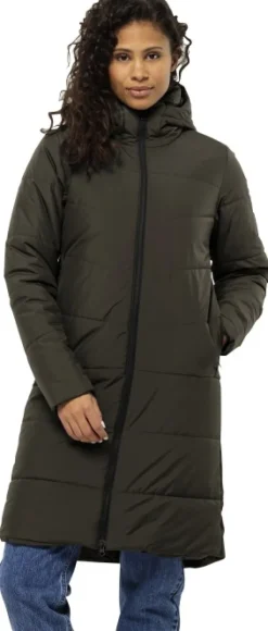 Jack Wolfskin Toppatakit^Deutzer Coat naisten talvitakki, Cold Coffee