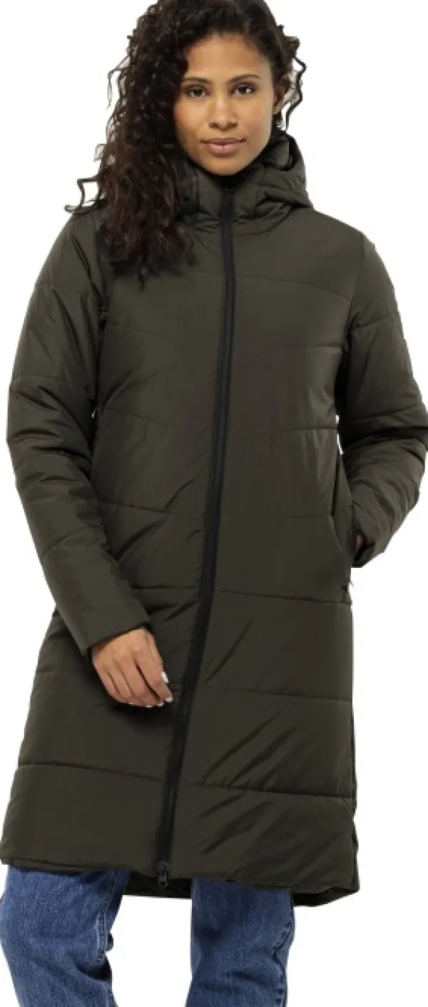 Jack Wolfskin Toppatakit^Deutzer Coat naisten talvitakki, Cold Coffee