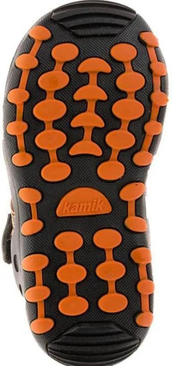 Kamik Crab Kids lasten sandaalit, musta/oranssi/harmaa| Lasten Kengät