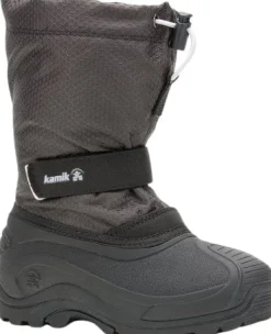 Kamik Kids Finley 2 lasten talvisaapas, musta/harmaa| Lasten Kengät