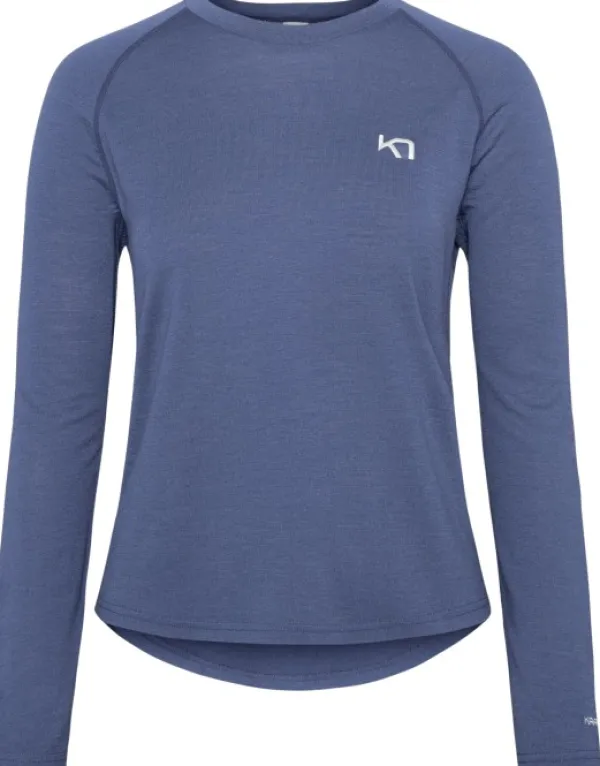 Kari Traa Nina Summer Wool LS naisten kerrastopaita, Moon| Kerrastopaidat