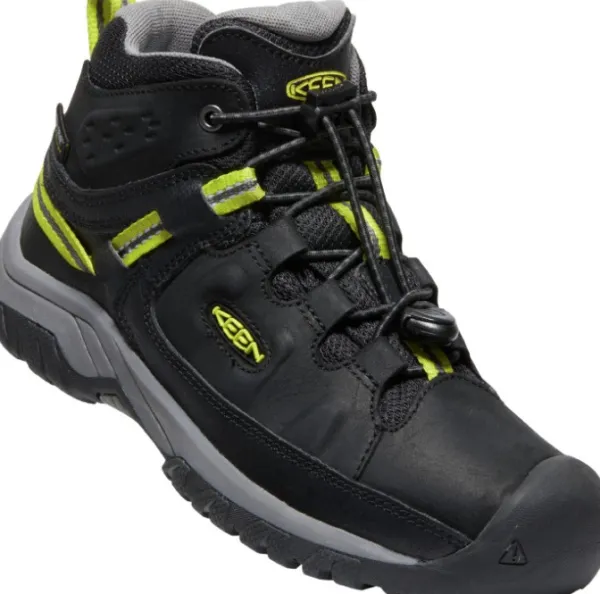 Keen Footwear Lasten Kengät^Keen Junior Targhee Mid Waterproof lasten välikausikenkä, Black/Steel Grey