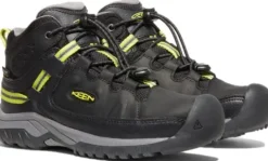 Keen Footwear Lasten Kengät^Keen Junior Targhee Mid Waterproof lasten välikausikenkä, Black/Steel Grey