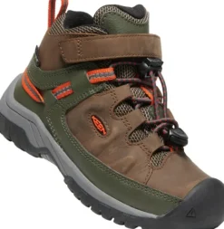 Keen Footwear Keen Kids Targhee Mid Waterproof lasten retkeilykenkä, Dark Earth/Forest Night| Lasten Kengät