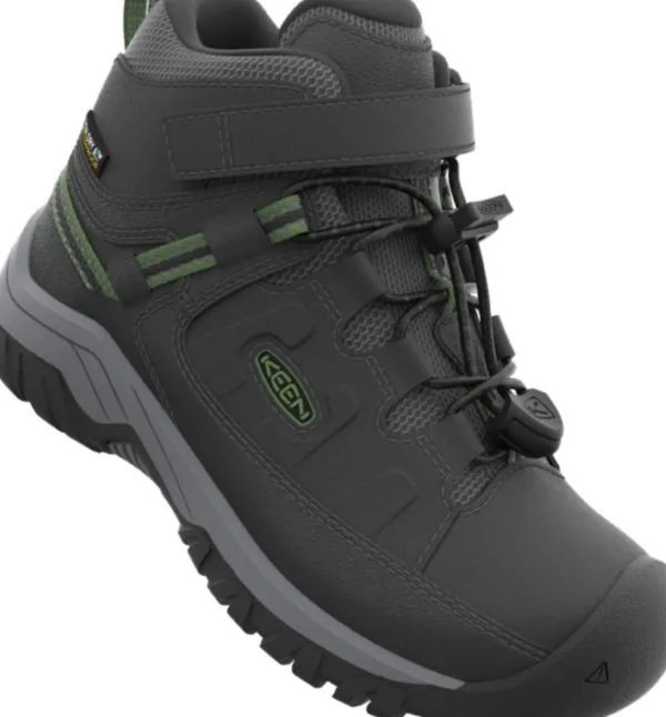 Keen Footwear Keen Kids Targhee Mid WP lasten ulkoilukenkä, musta| Lasten Kengät