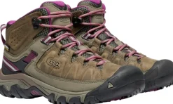 Keen Footwear Ulkoilukengät^Keen Targhee III Mid WP -naisten vaelluskengät, ruskea/pinkki