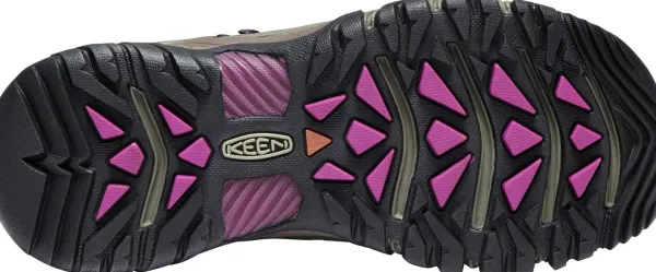 Keen Footwear Ulkoilukengät^Keen Targhee III Mid WP -naisten vaelluskengät, ruskea/pinkki