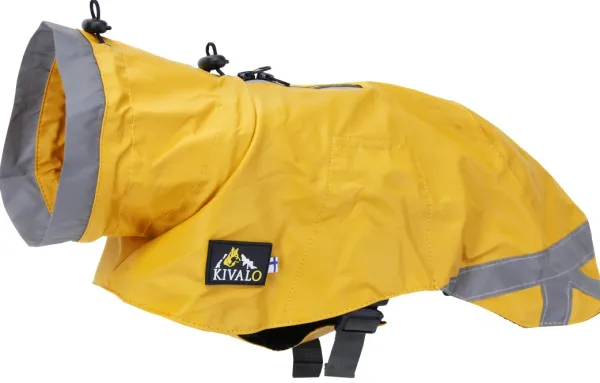 Kivalo Niva Dog Raincoat koiran sadetakki, 50 cm, keltainen| Sadetakit