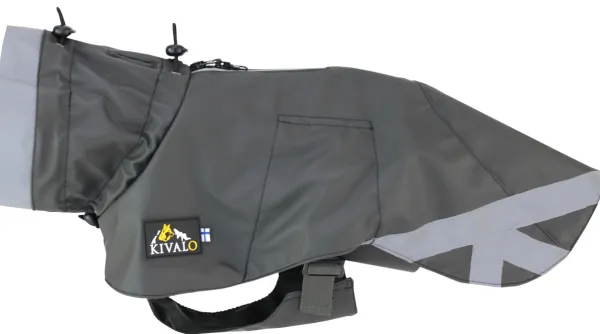 Kivalo Sadetakit^Niva Dog Raincoat koiran sadetakki, 50cm, harmaa