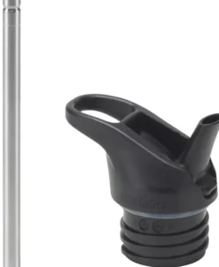 Klean Kanteen Juomapullojen Tarvikkeet^Flip Seal Sport Cap w/Straw (for Classic Bottles) Black