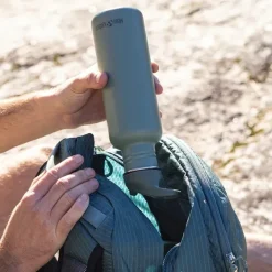 Klean Kanteen Juomapullojen Tarvikkeet^Flip Seal Sport Cap w/Straw (for Classic Bottles) Black