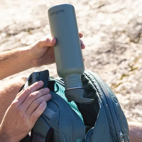 Klean Kanteen Juomapullojen Tarvikkeet^Flip Seal Sport Cap w/Straw (for Classic Bottles) Black