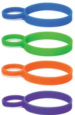 Klean Kanteen Juomapullojen Tarvikkeet^Pint Ring -silikonipidike, 4 kpl, multicolor