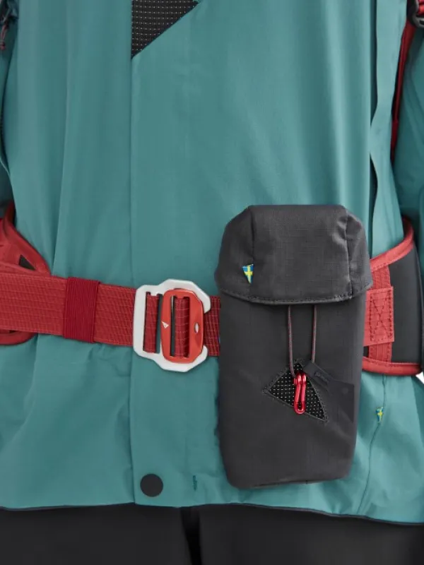 Klättermusen Communicator Pocket 2.0 kännykänpidike, harmaavalkoinen| Reppujen Ja Laukkujen Tarvikkeet