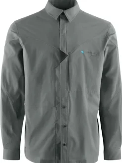 Klättermusen Garm LS Shirt M's Teal Grey| Flanelli- Ja Kauluspaidat