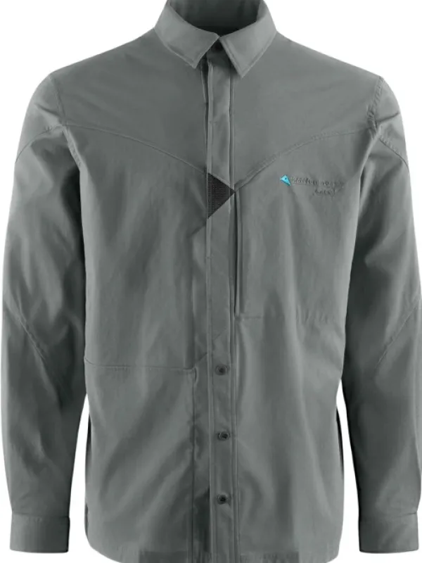 Klättermusen Garm LS Shirt M's Teal Grey| Flanelli- Ja Kauluspaidat