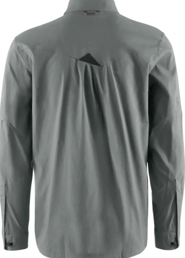 Klättermusen Garm LS Shirt M's Teal Grey| Flanelli- Ja Kauluspaidat