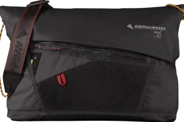 Klättermusen Grid Messenger Bag Raven| Olkalaukut