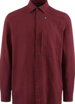 Klättermusen Helheim LS Shirt paita, Tawny Red| Flanelli- Ja Kauluspaidat