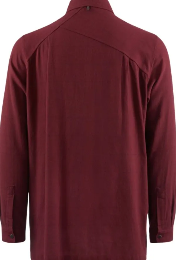 Klättermusen Helheim LS Shirt paita, Tawny Red| Flanelli- Ja Kauluspaidat