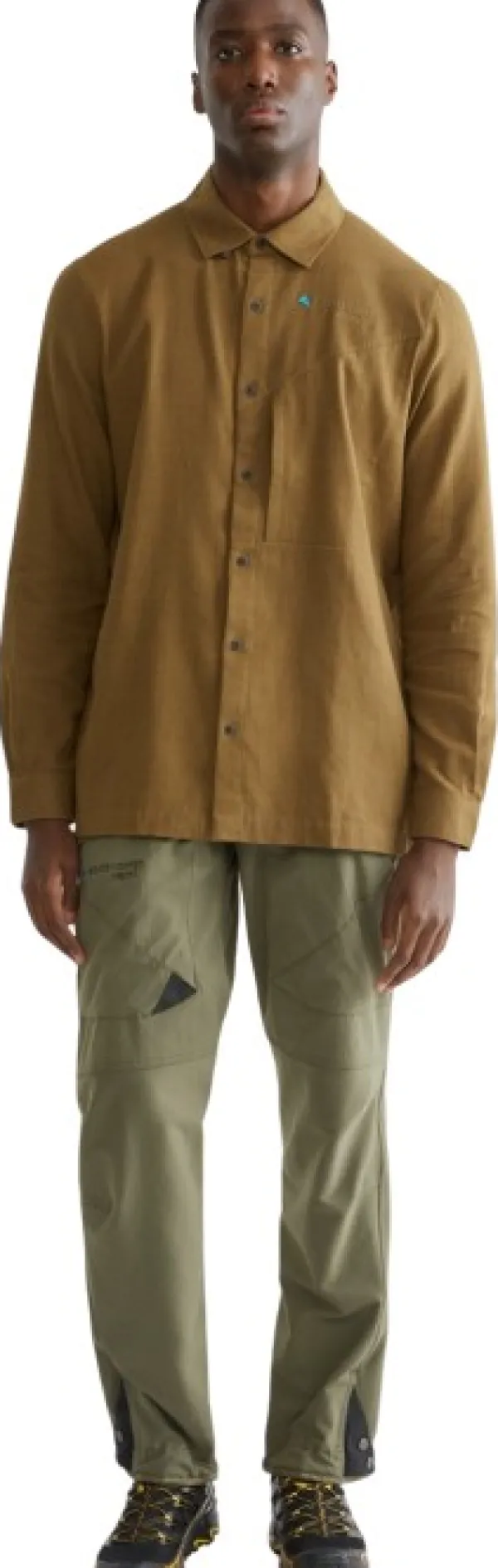 Klättermusen Helheim LS Shirt paita, Tawny Red| Flanelli- Ja Kauluspaidat