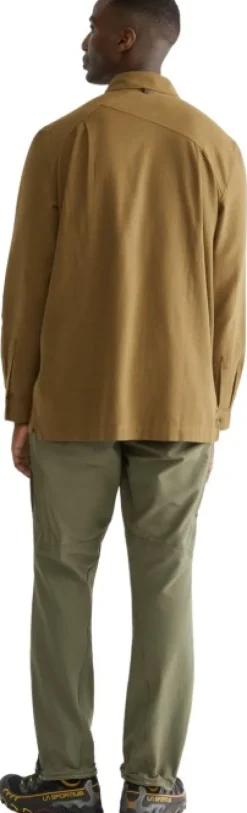 Klättermusen Helheim LS Shirt paita, Tawny Red| Flanelli- Ja Kauluspaidat