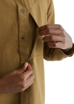 Klättermusen Helheim LS Shirt paita, Tawny Red| Flanelli- Ja Kauluspaidat