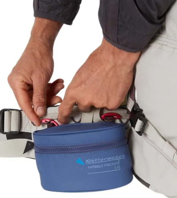 Klättermusen Hipbelt Pocket 2.0 lisätasku, viininpunainen| Reppujen Ja Laukkujen Tarvikkeet