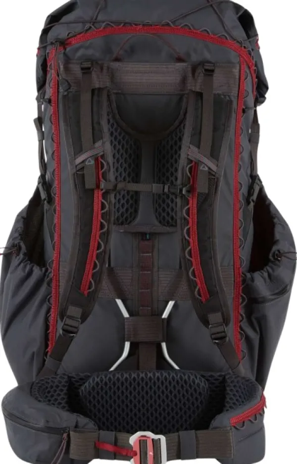 Klättermusen Vån WP Backpack rinkka, 55 L, mustaharmaa| Reput Ja Rinkat