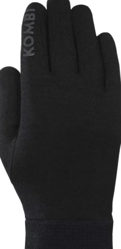 Kombi Käsineet/Aluskäsineet^Merino Wool Liner merinovillaiset aluskäsineet, musta