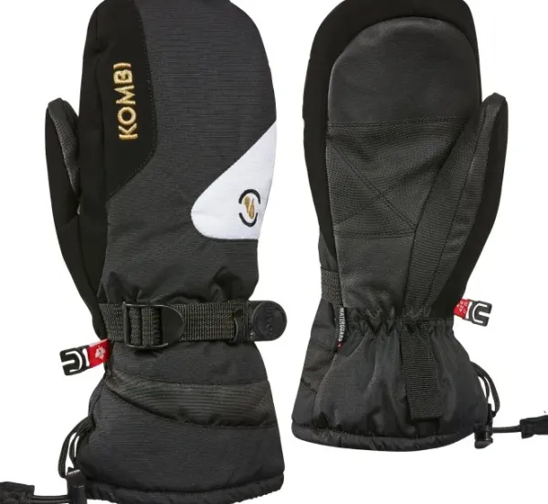 Kombi Ride WG naisten kintaat sisähanskalla, musta/valkoinen| Käsineet/Kintaat