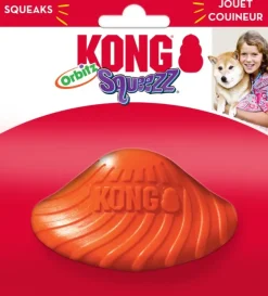 Kong Squeezz Orbitz Aucer Mix koiranlelu, S/M| Aktivointilelut
