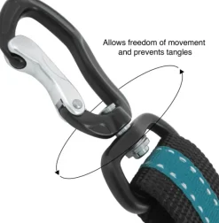 Kurgo Kuljetushäkit Ja Matkustustarvikkeet^Direct to Seat Belt Swivel Tether koiran turvavyö, sininen