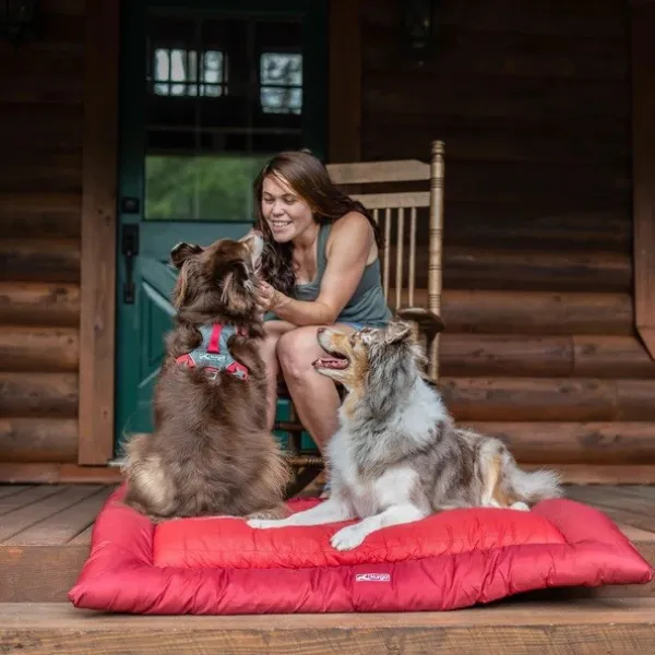 Kurgo Koiranpedit^Wander Bed Loft rullattava koiranpeti, Medium, punainen