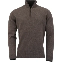 Laksen Metsästysliivit/Fleeceliivit^Brompton Zip-Neck villapaita, Bisquit