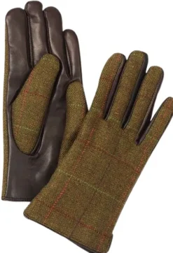 Laksen Metsästyskäsineet^Naisten Burley Tweed- ja lampaannahkahanskat
