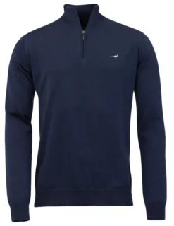 Laksen Metsästysliivit/Fleeceliivit^Norfolk Zip-Neck villapusero, Supernavy