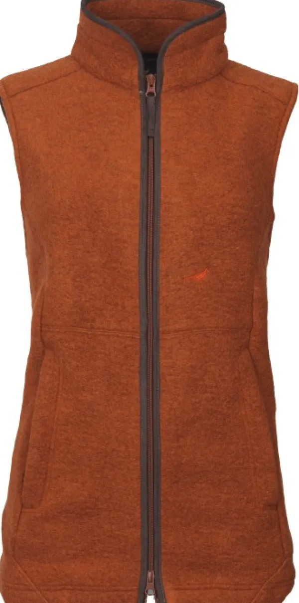Laksen Liivit^Pentland Vest naisten fleeceliivi, punaruskea