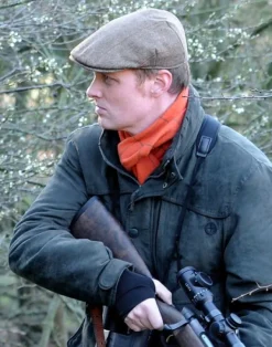 Laksen Metsästysasusteet/Kaulahuivit Metsälle^Woodland villahuivi, oranssi/vihreä