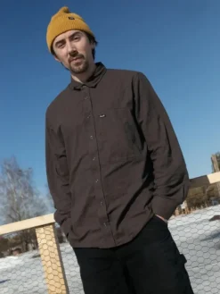 Lemmelkaffe Flannel Shirt Överboda Dark Brown| Flanelli- Ja Kauluspaidat