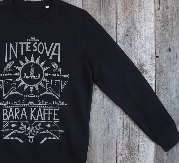 Lemmelkaffe Pitkähihaiset Paidat^Inte Sova Crewneck collegepaita, musta