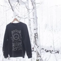 Lemmelkaffe Pitkähihaiset Paidat^Inte Sova Crewneck collegepaita, musta